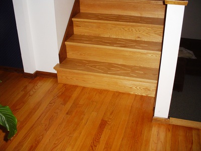 Red Oak with routered design