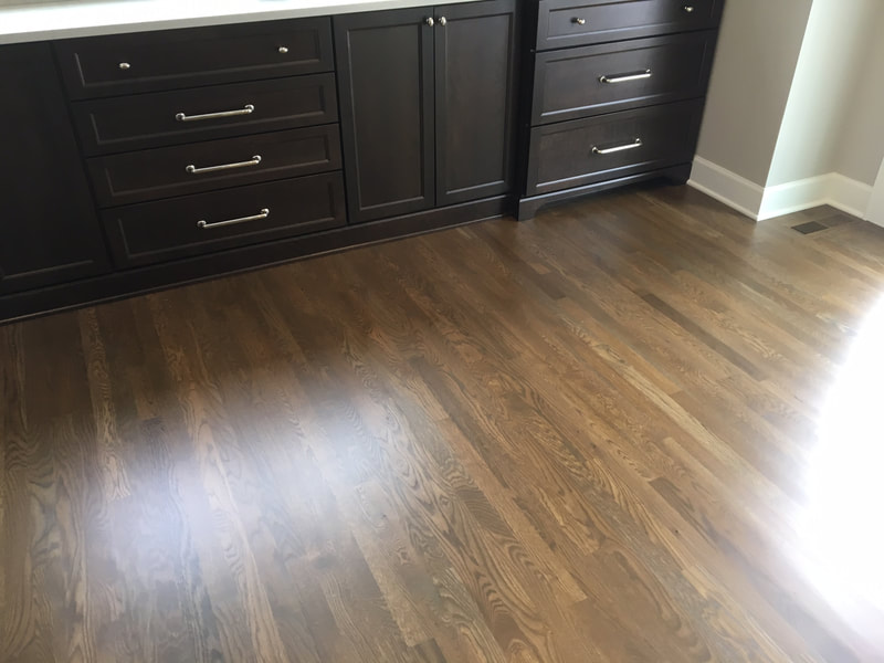 White Oak stained Gray Brown