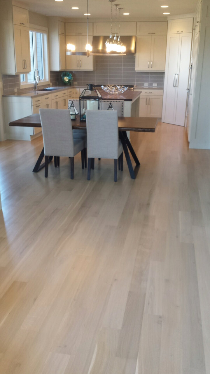 White Oak stained white